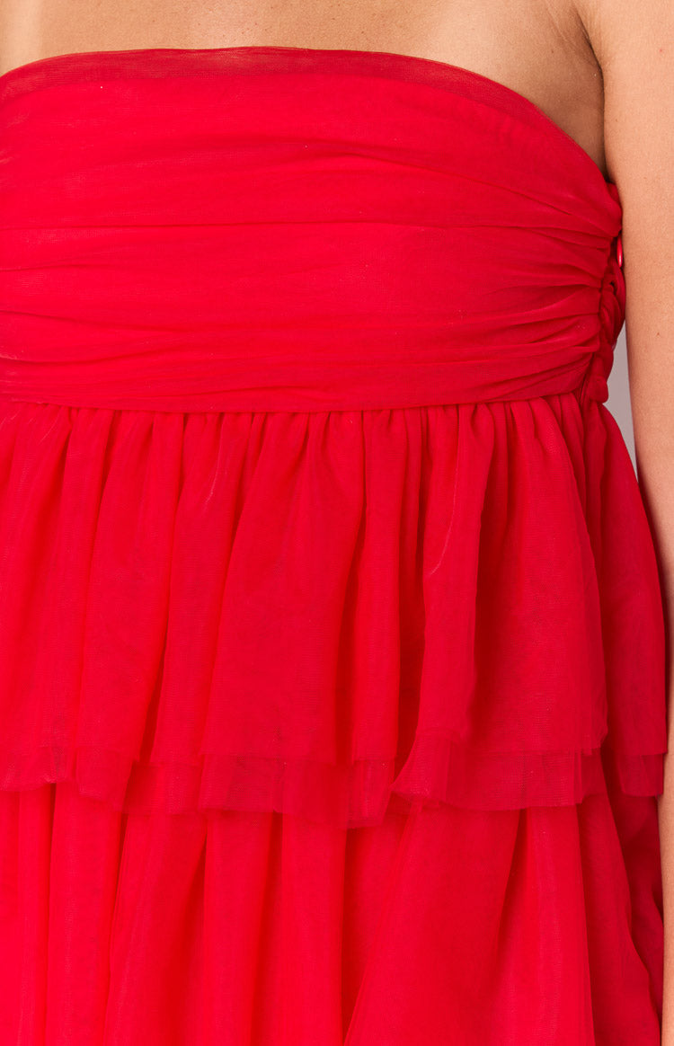 Birthday Girl Red Mini Party Dress