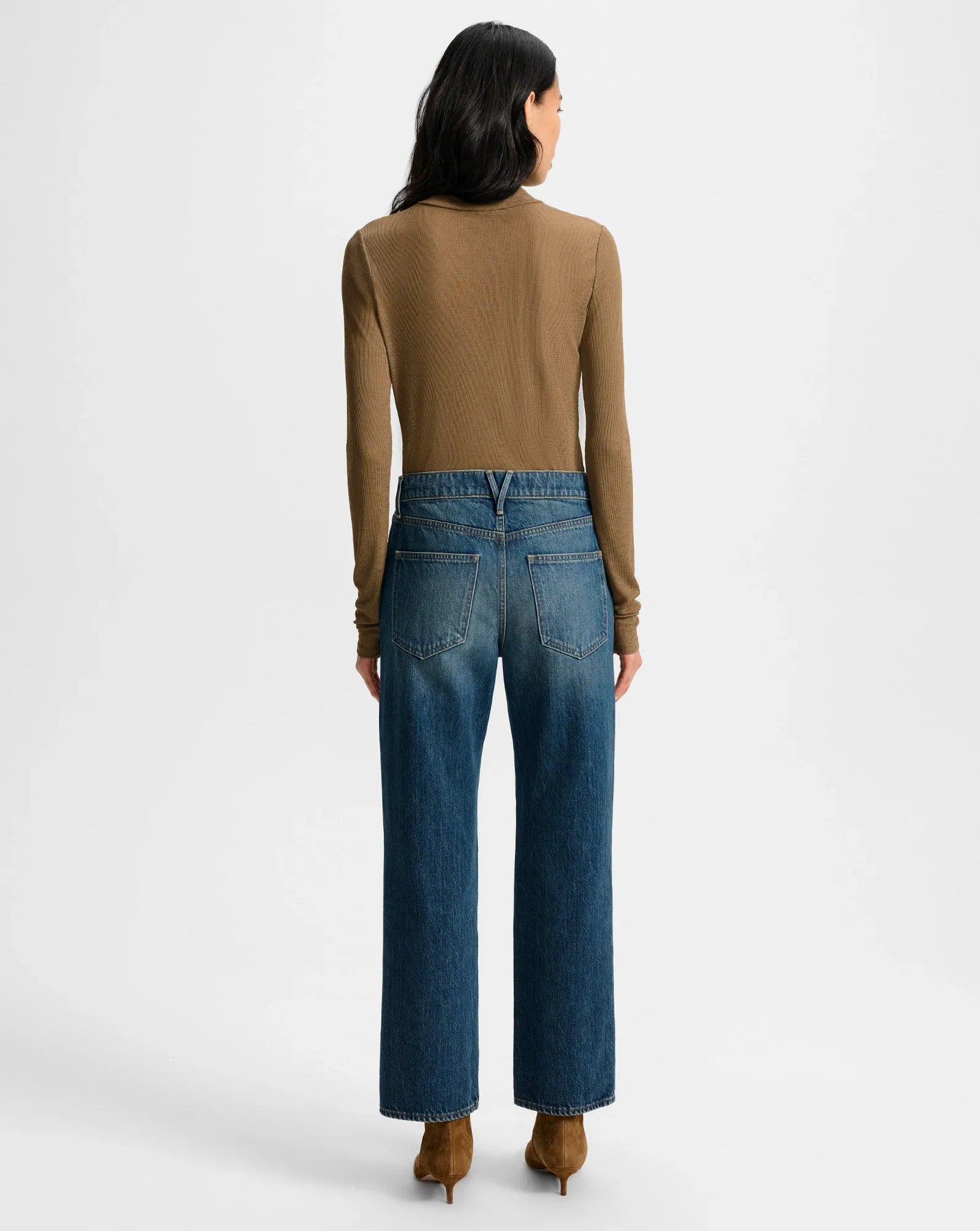 Wyeth Ribbed Turtleneck Top