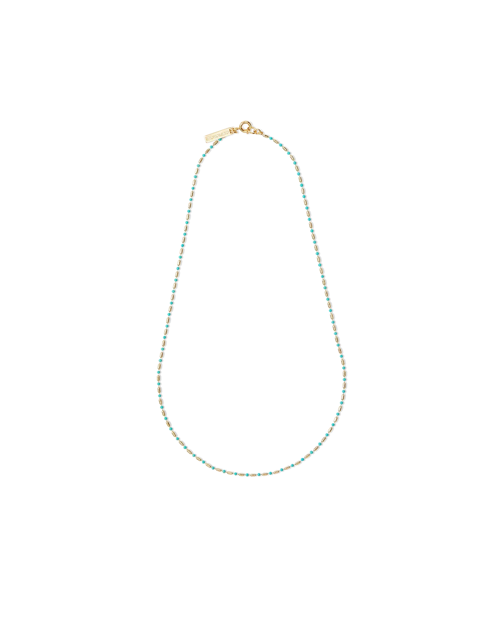 Enamel Bead Chain Necklace