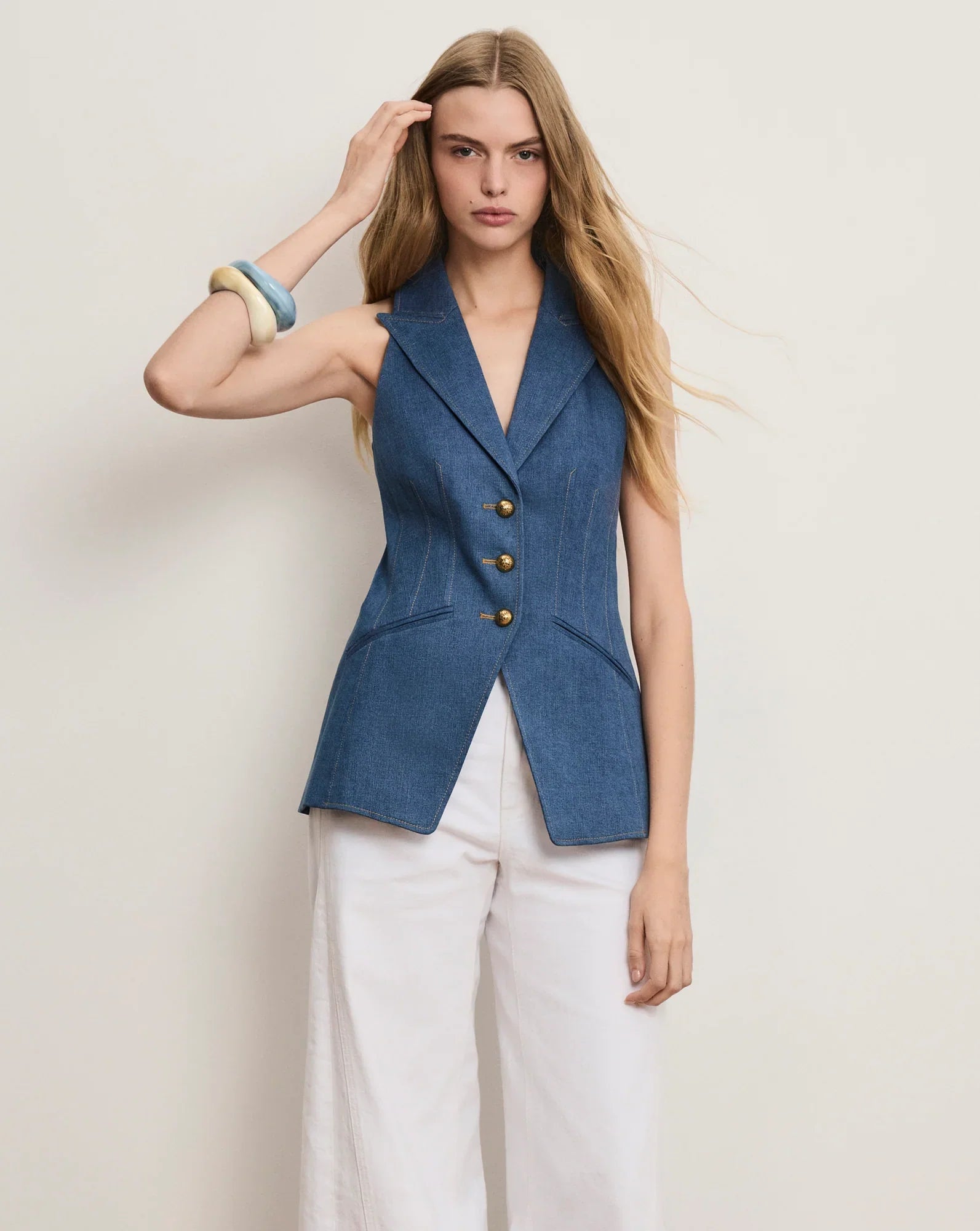 Costa Denim Vest