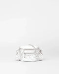 Silver Leather Micro Crosby Sling Bag
