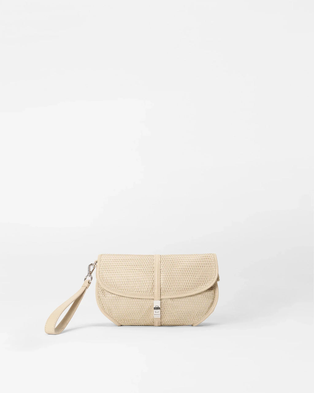 Buff Mesh Small Astor Convertible Clutch