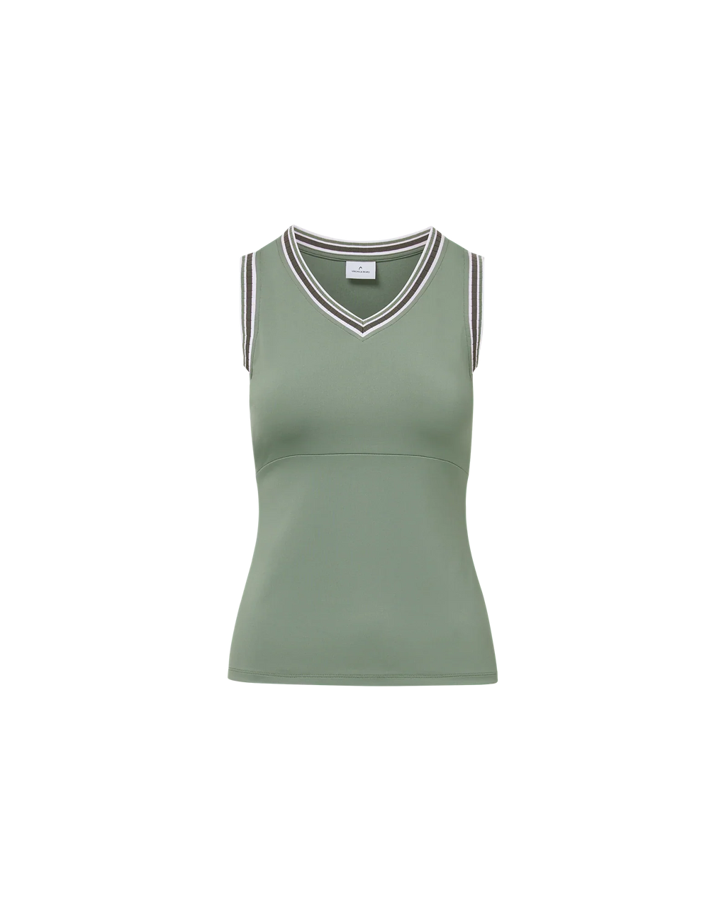 Spin Striped-Trim Tank Top