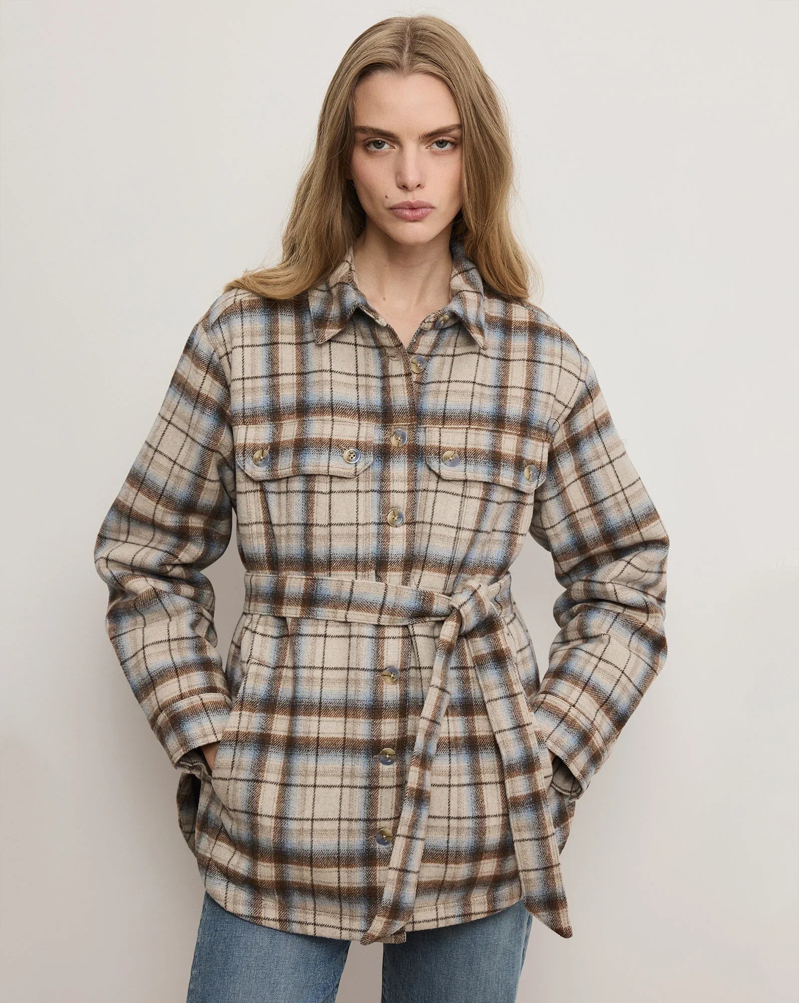 Mikaela Belted Shacket