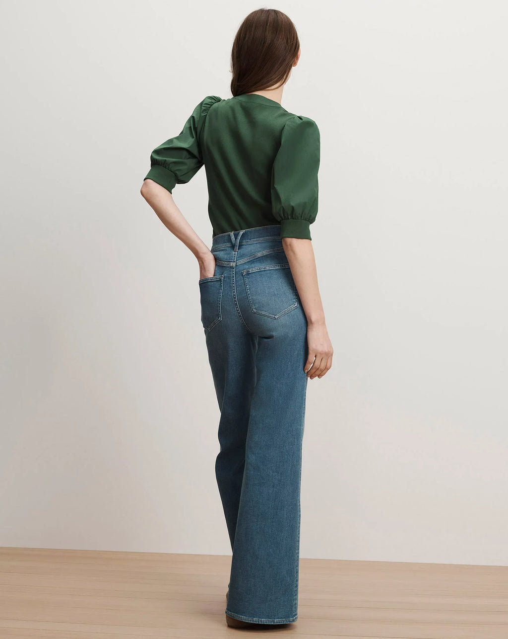 Coralee Puff-Sleeve Top