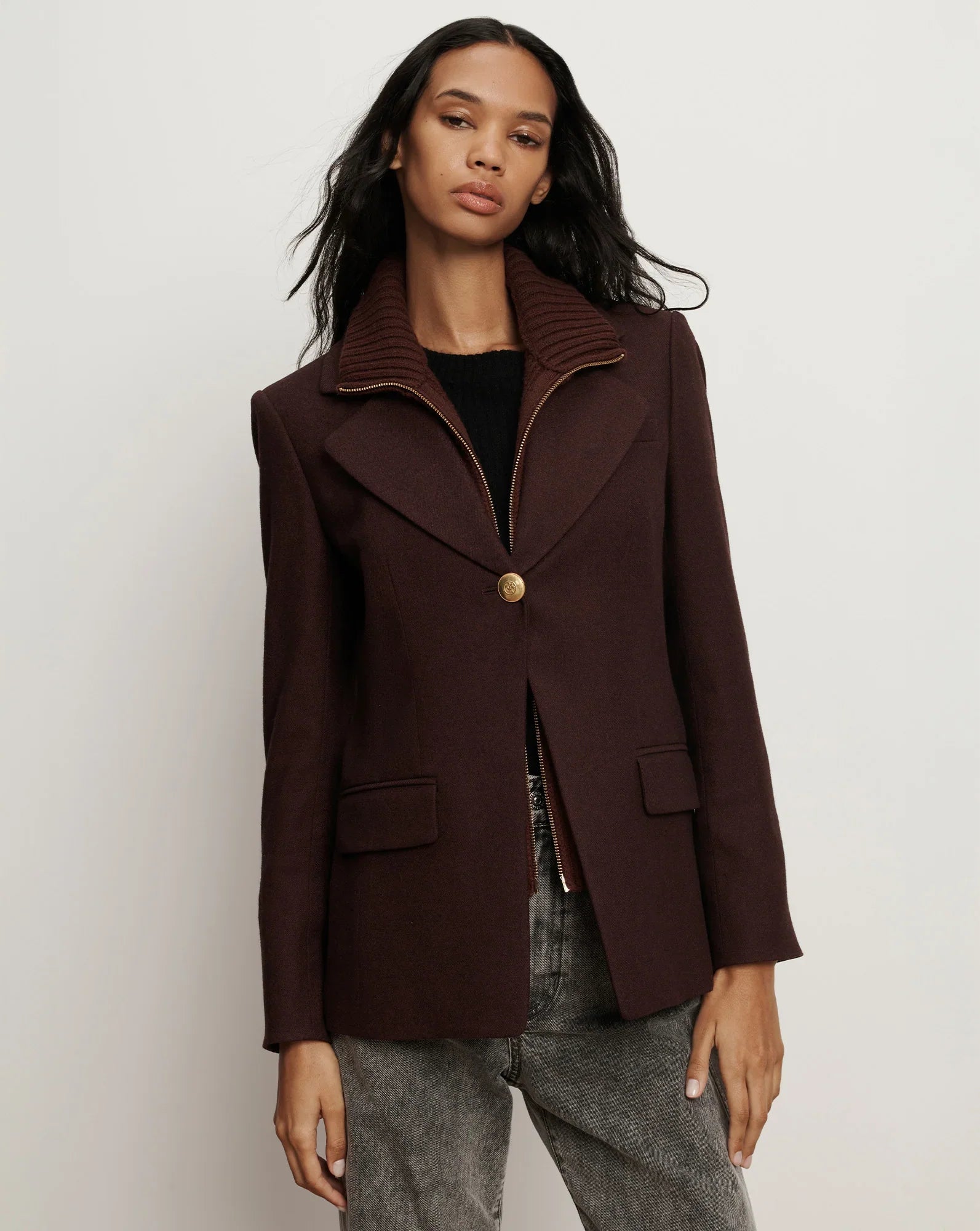 Kessler Wool-Blend Dickey Jacket