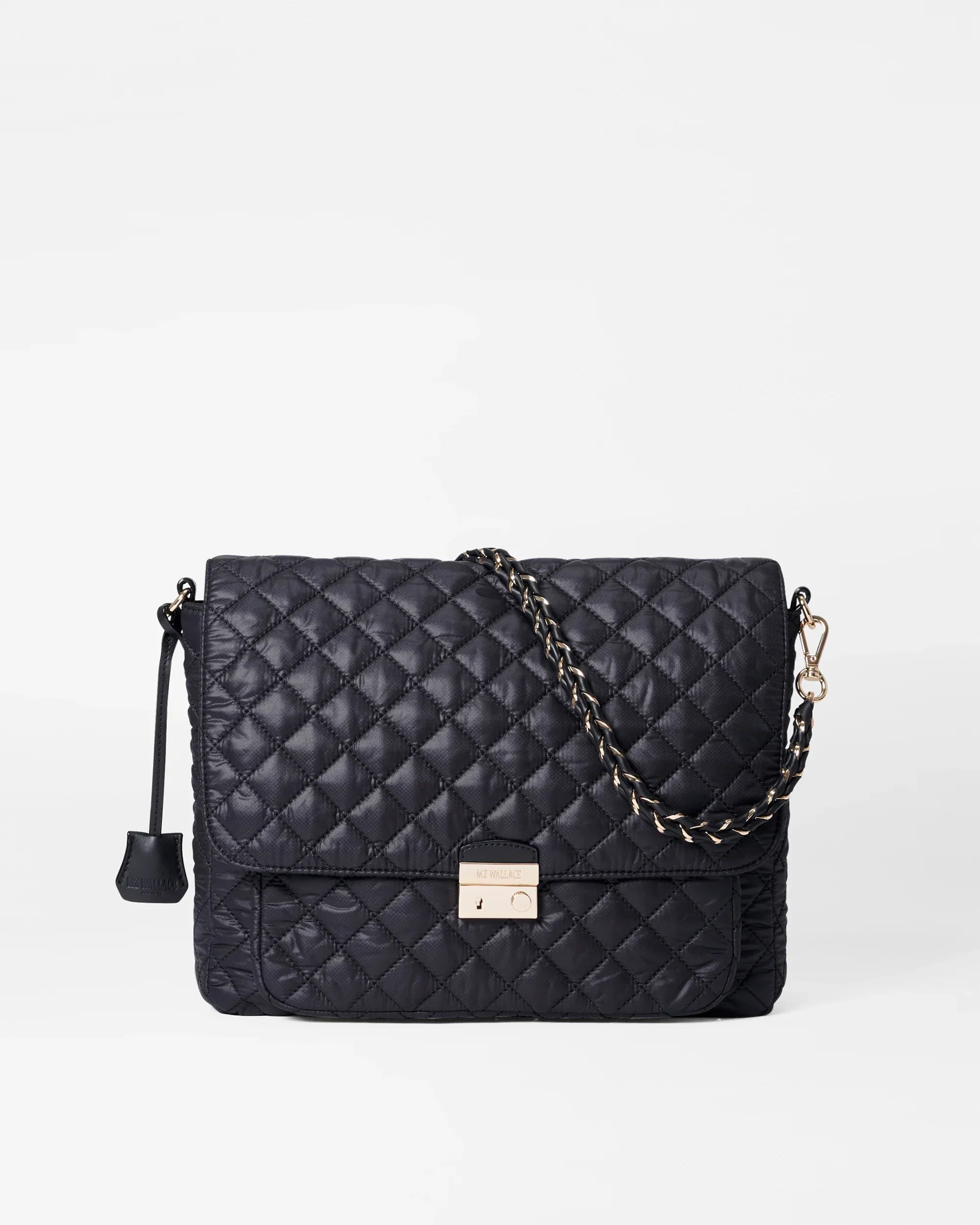 Black Large Crosby Lock Crossbody