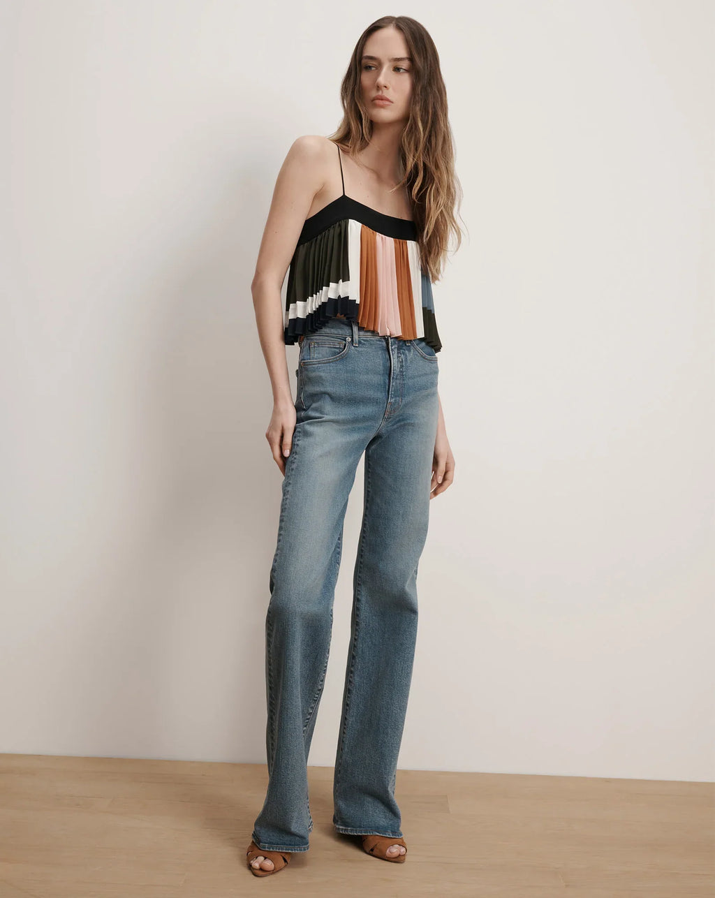 Janie Pleated Tank Top