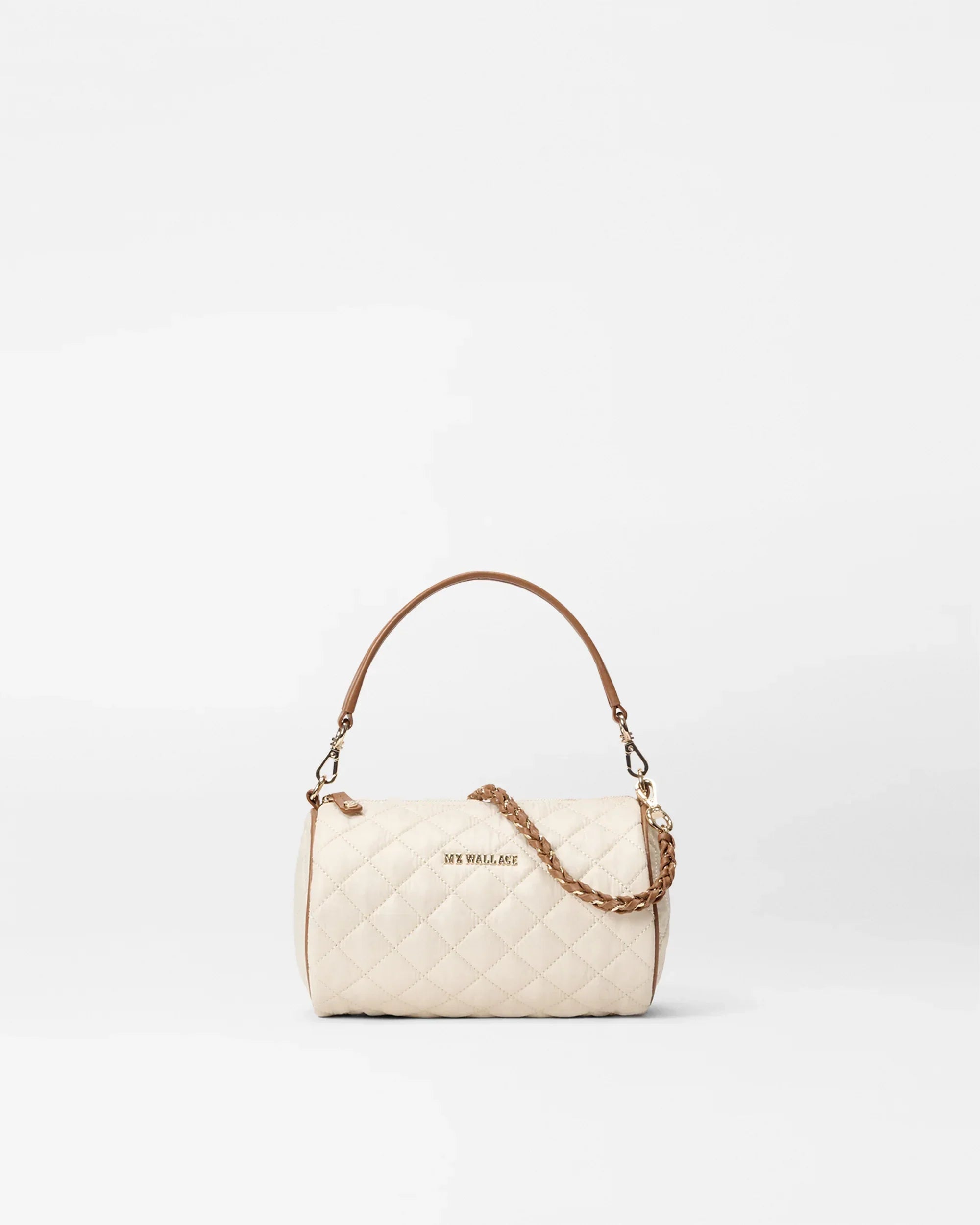 Sandshell with Brown Crosby Barrel Crossbody