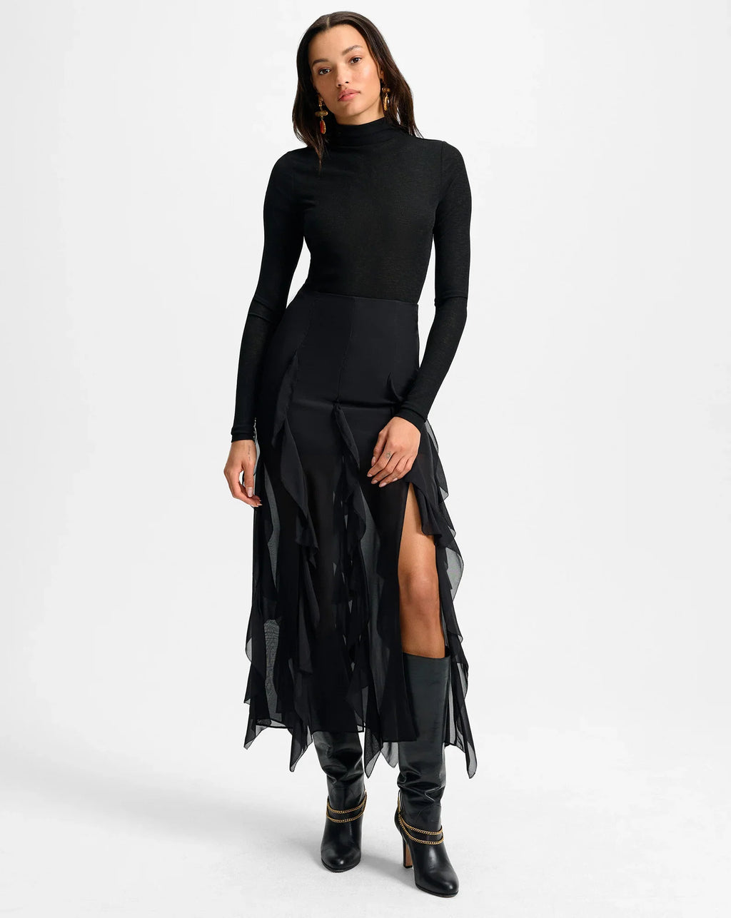 Ava Silk Maxi Skirt