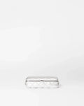 Silver Metallic Leather Medium Retro Frame Case