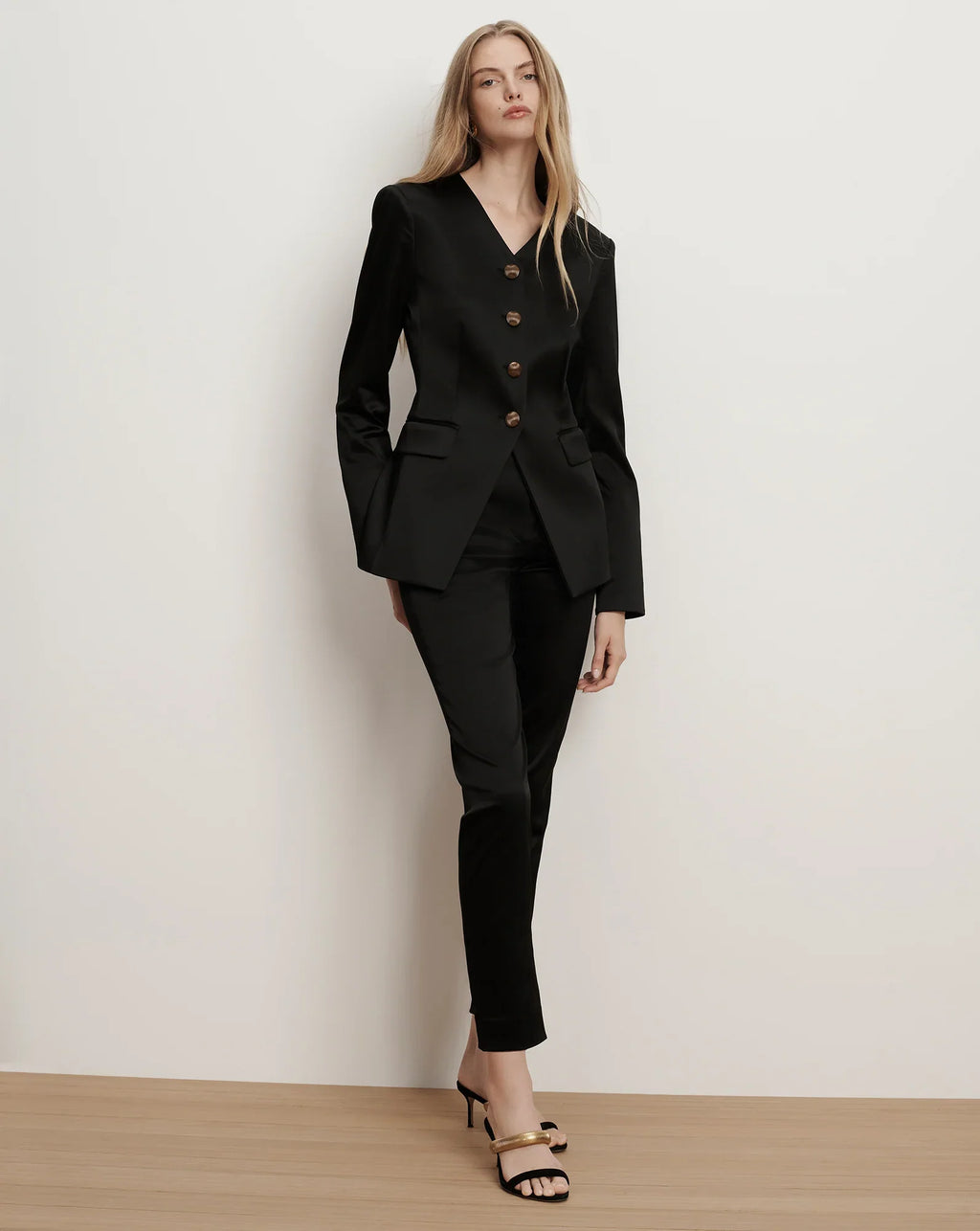 Cynthia Satin Tailored Jacket