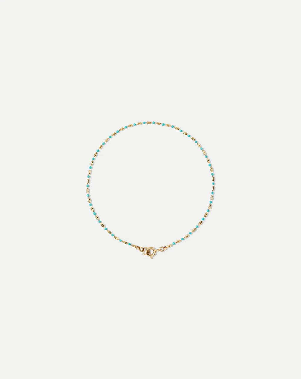 Enamel Bead Chain Anklet