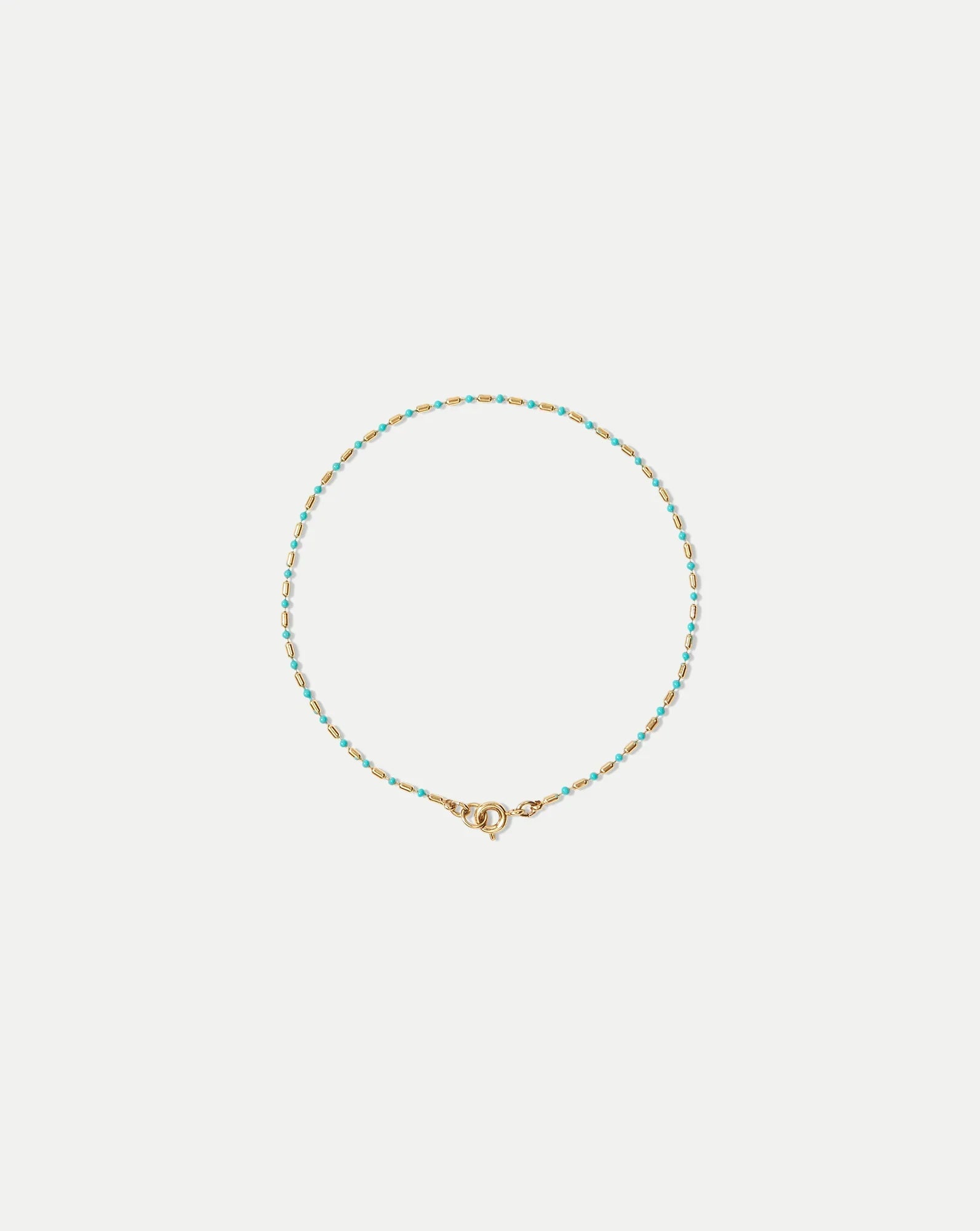 Enamel Bead Chain Anklet