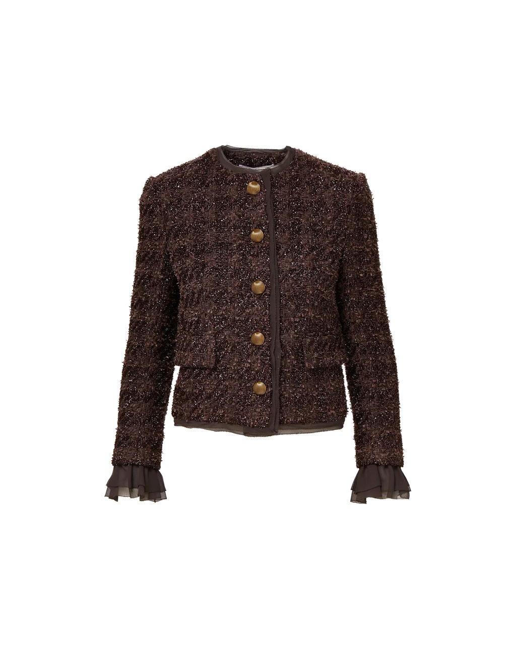 Audrina Metallic Tweed Jacket