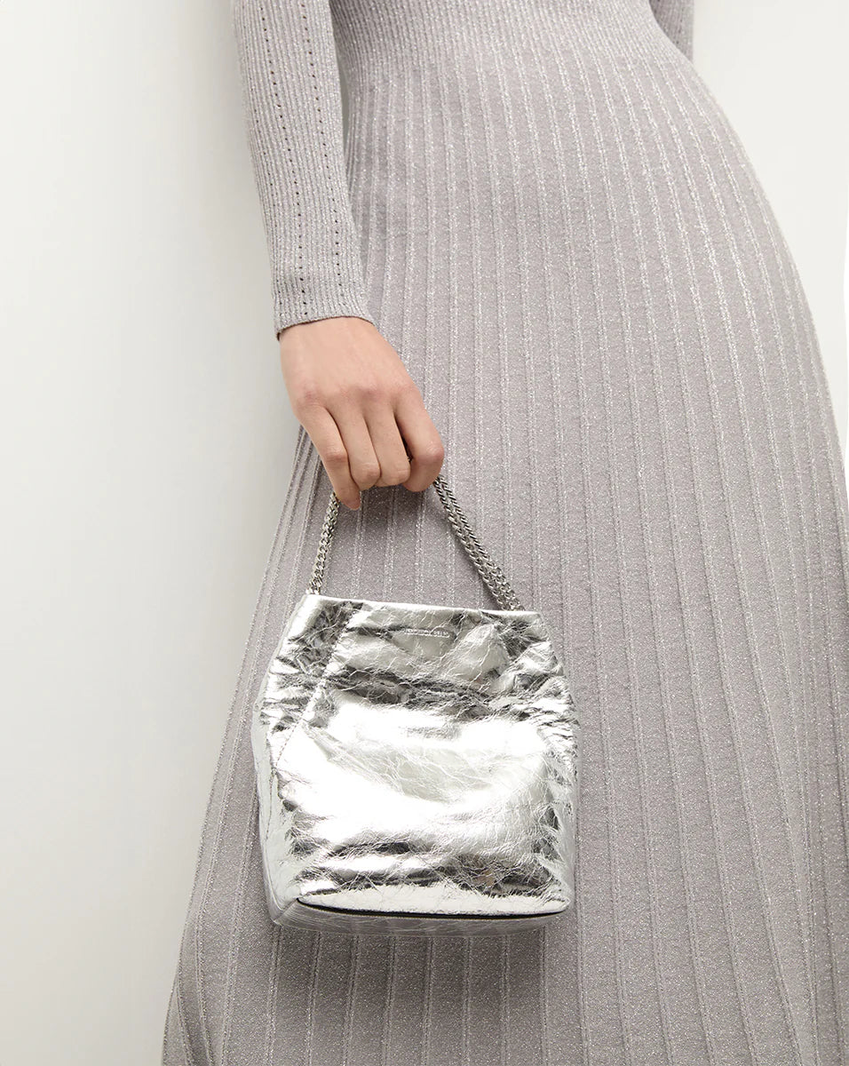 Small Veronica Beard Metallic Slouch Bag