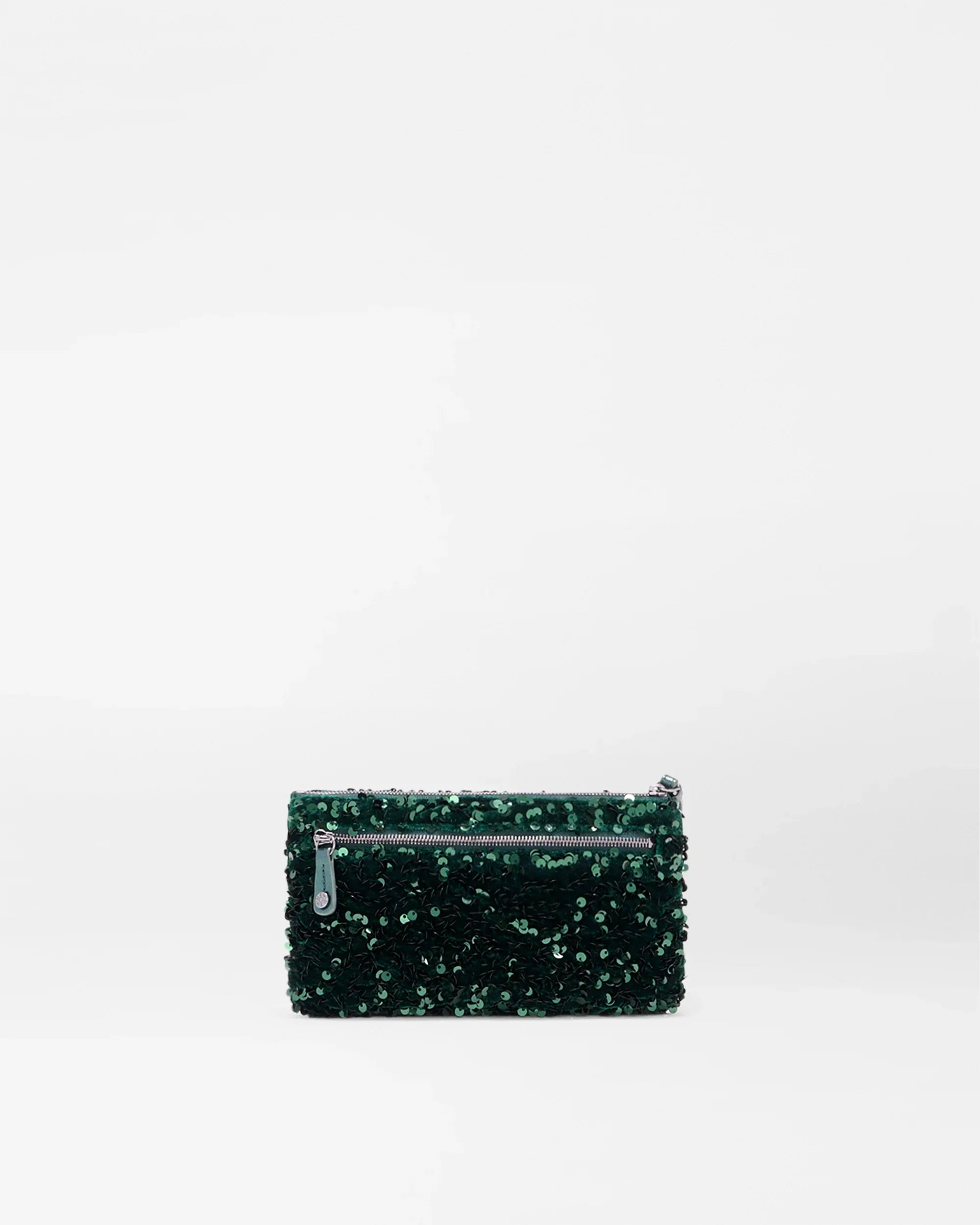 Mallard Sequin Flat Metro Wristlet