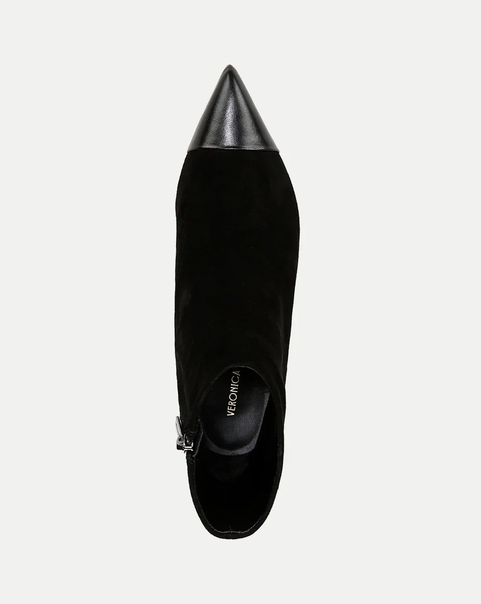 Lisa Cap-Toe Mid-Heel Bootie