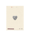 Silver Heart Wish Card