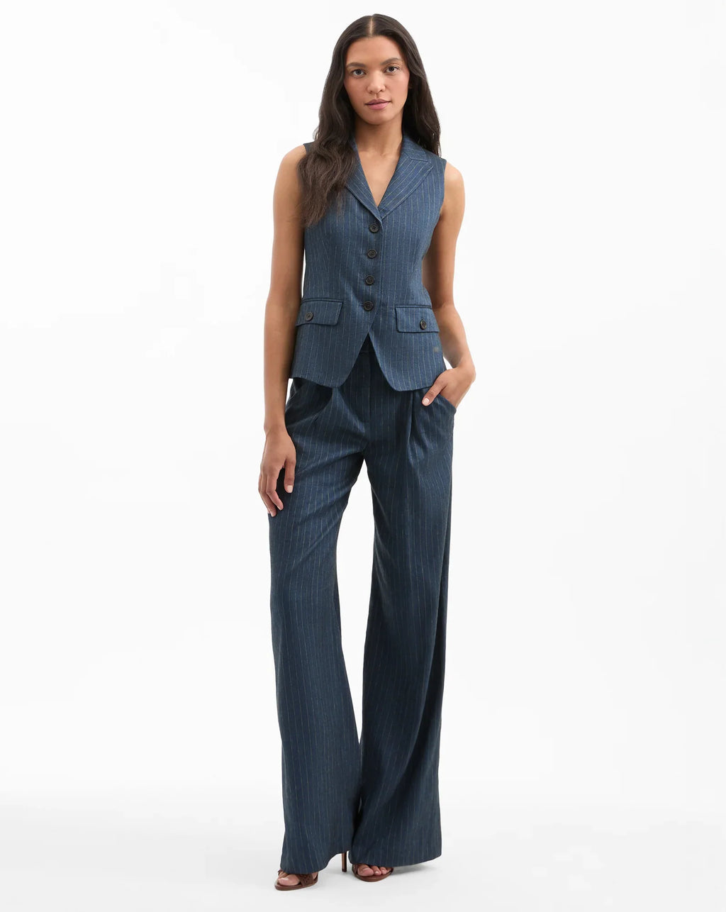 Benny Pinstripe Vest