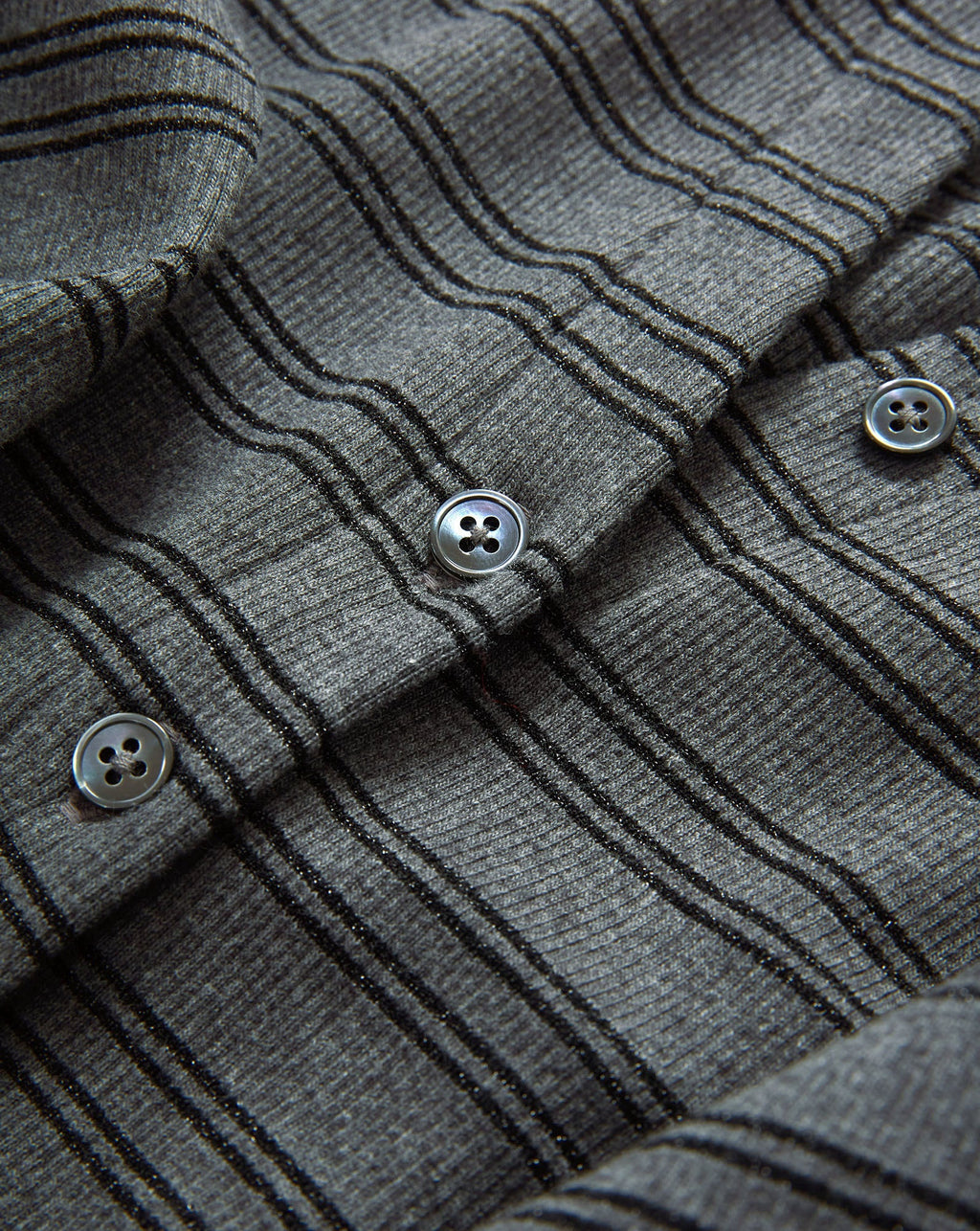 Dilia Striped Button-Down T-Shirt