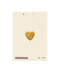 Gold Heart Wish Card