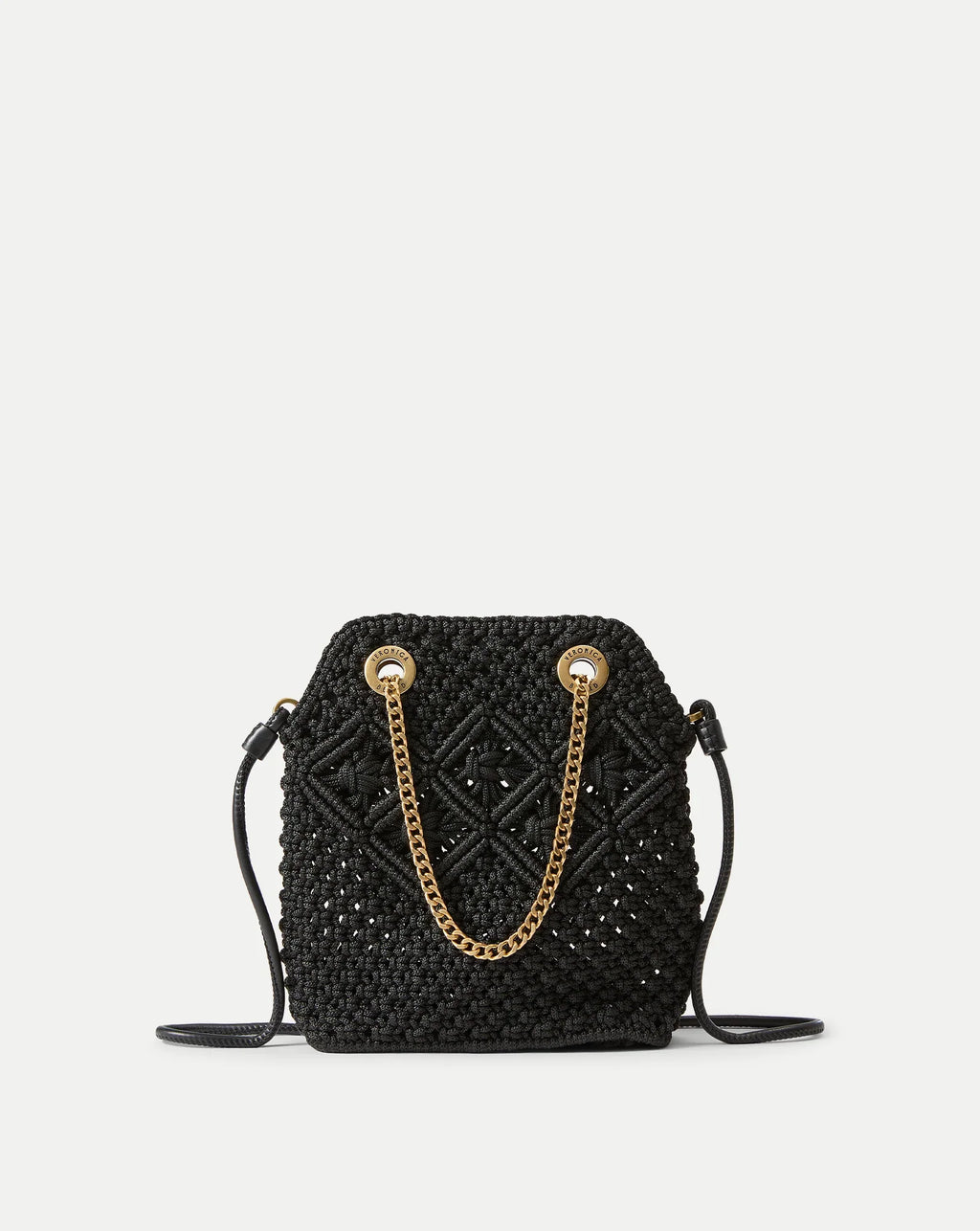 Small Veronica Beard Macramé Slouch Bag