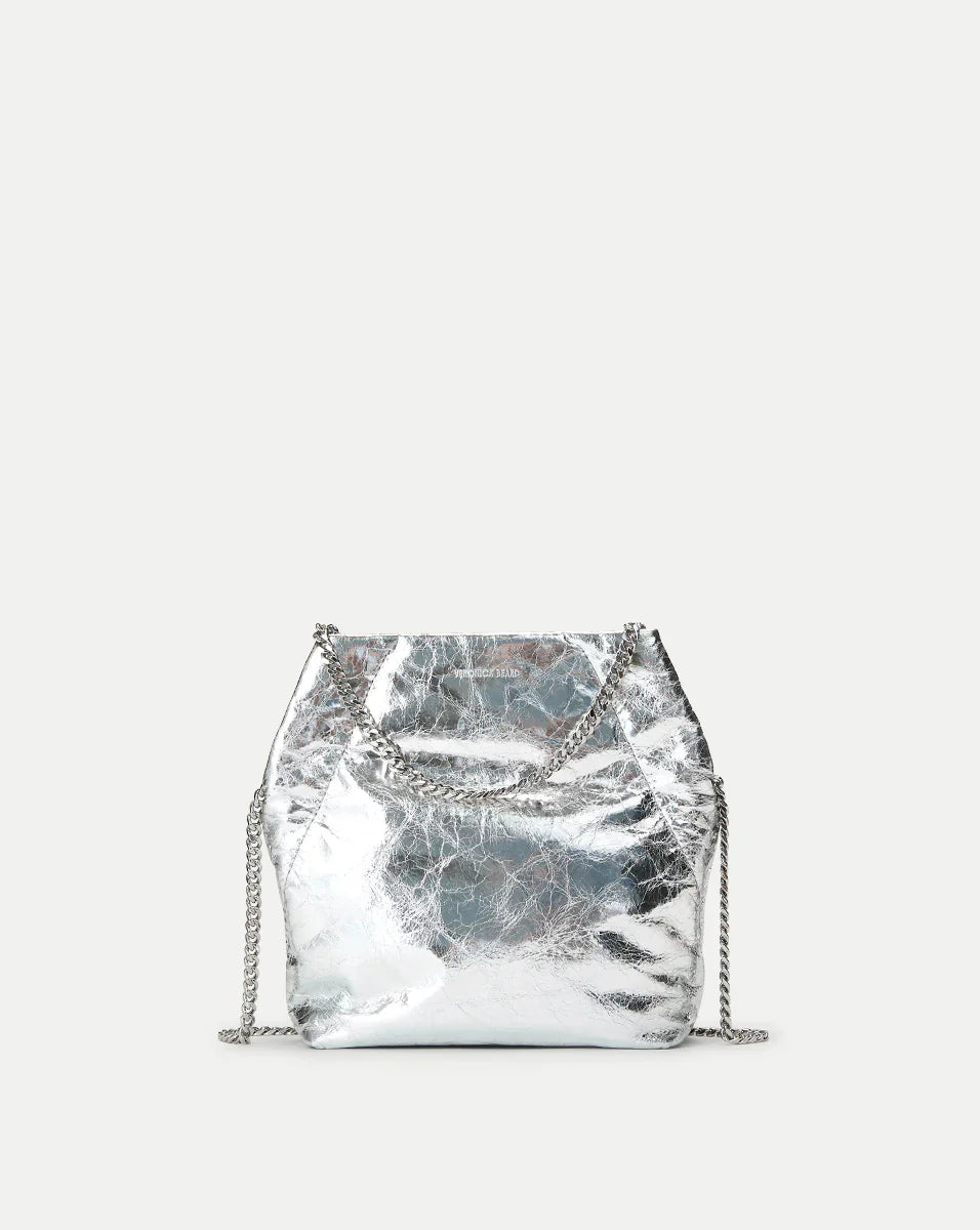 Small Veronica Beard Metallic Slouch Bag