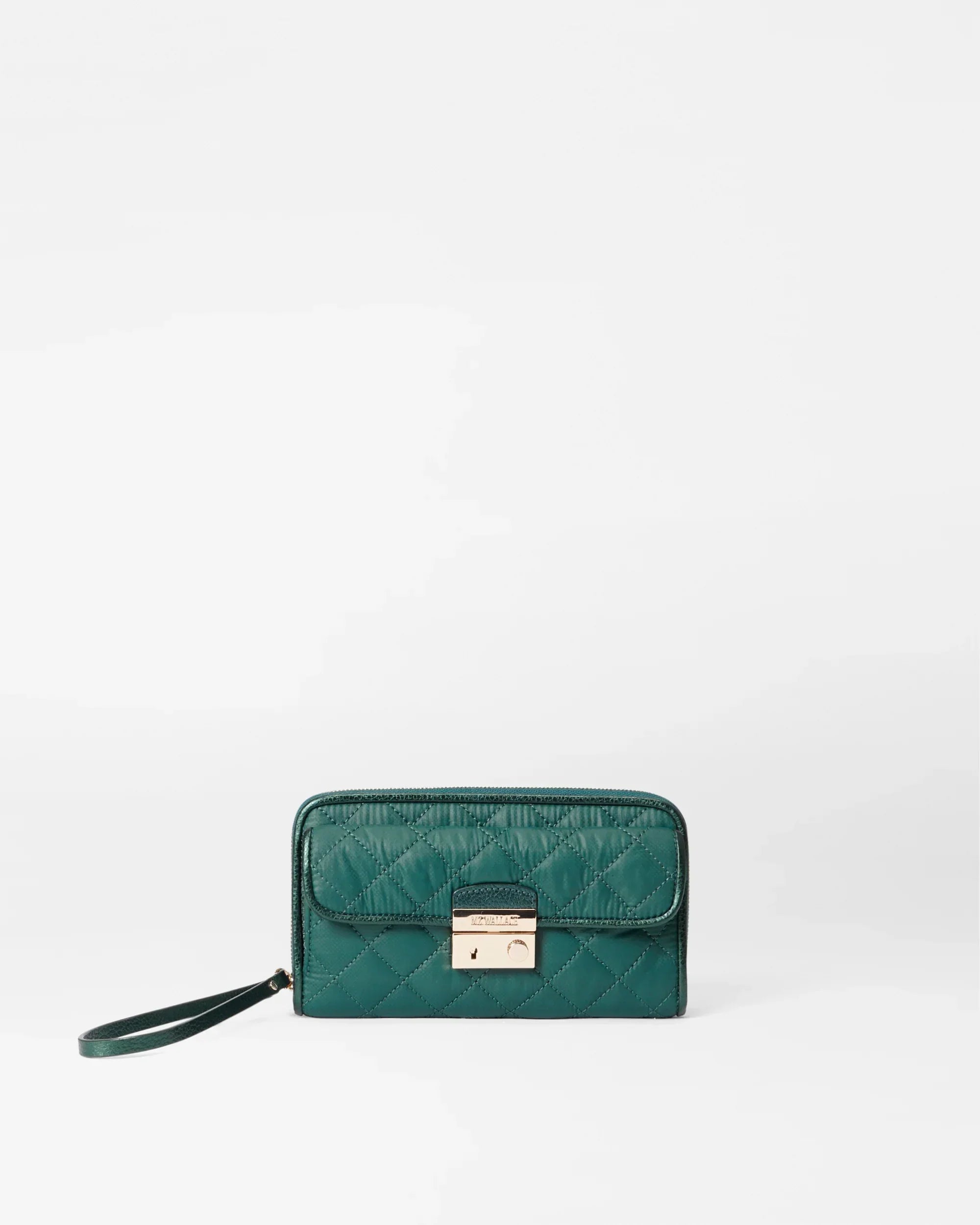 Emerald Crosby Lock Wristlet