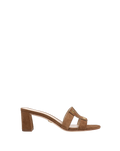 Via Suede Mid-Heel Sandal