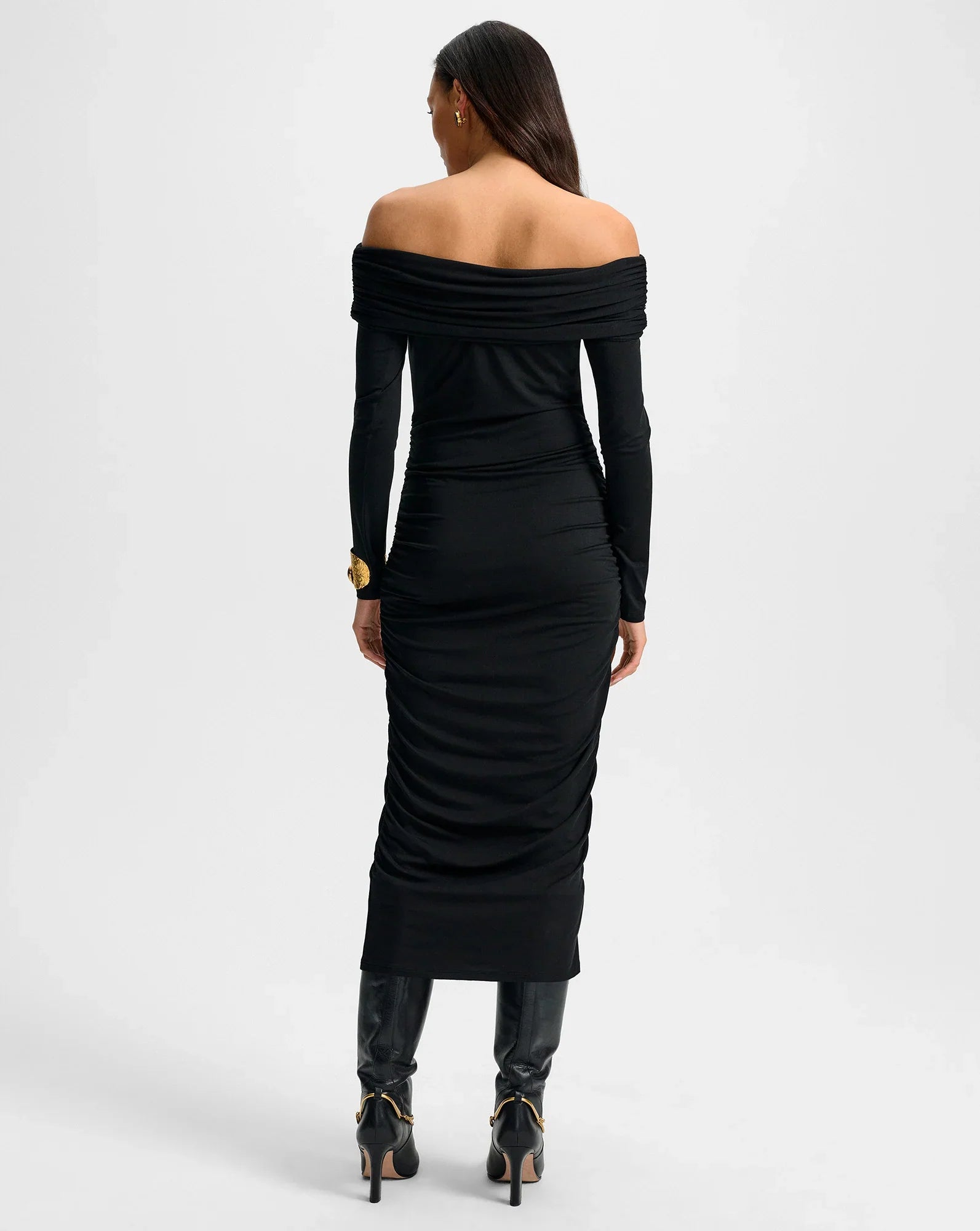 Tinette Off-The-Shoulder Midi Dress