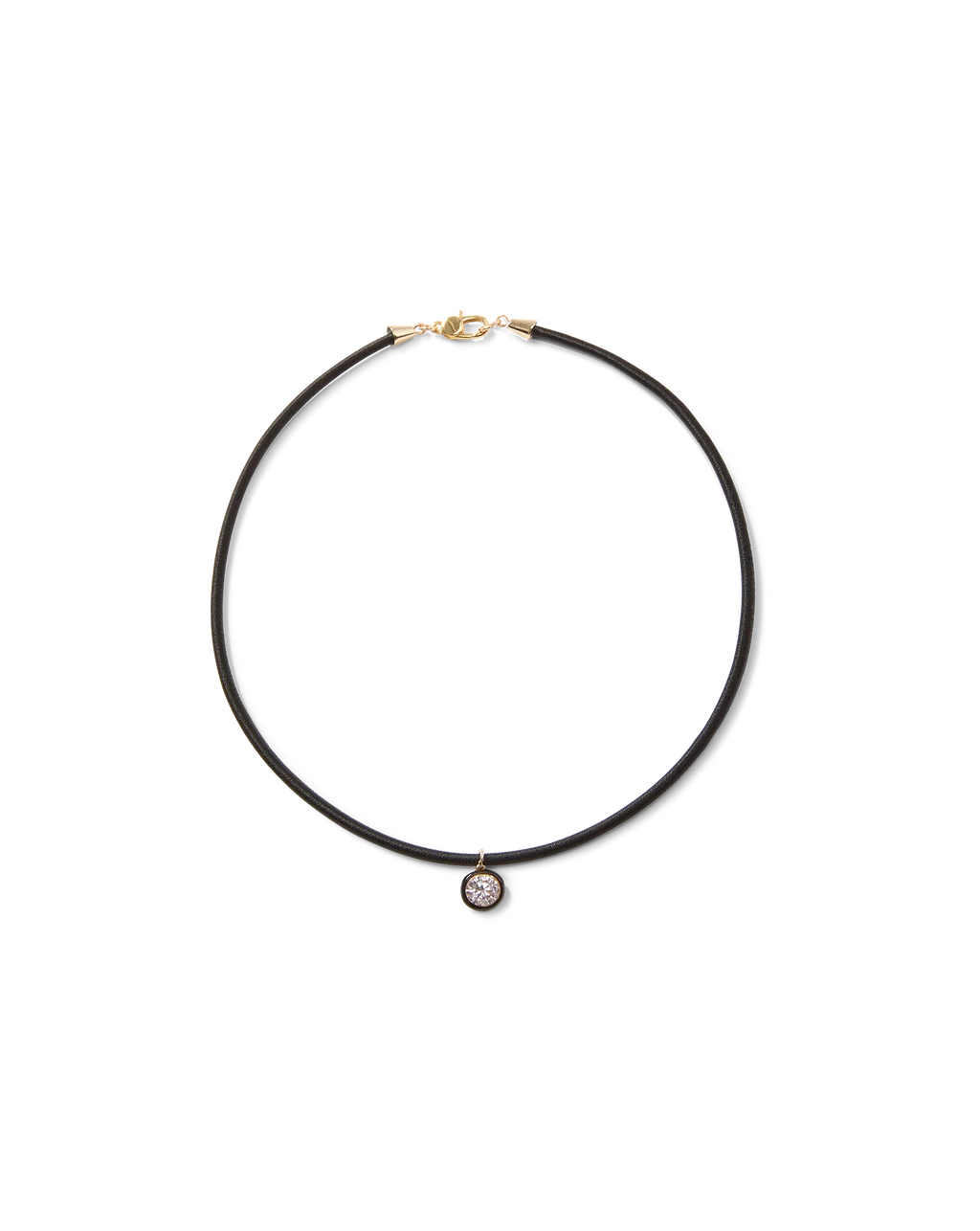 Black Cord Pendant Necklace