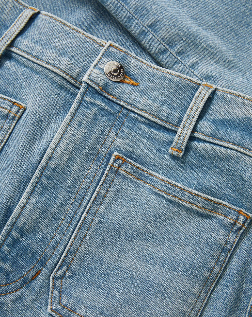 Beverly Patch-Pocket Skinny-Flare Jean