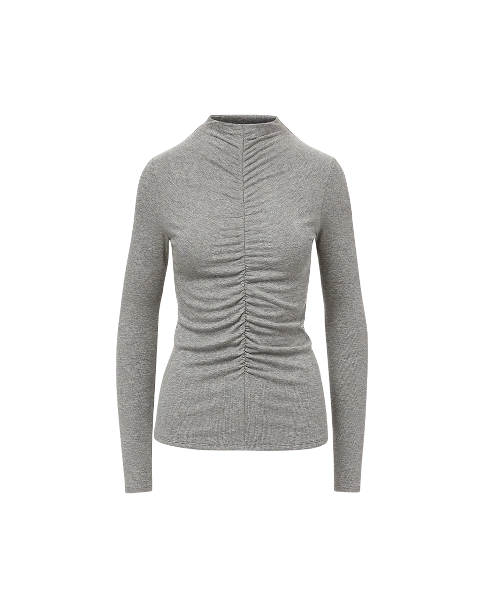 Theresa Ruched Turtleneck