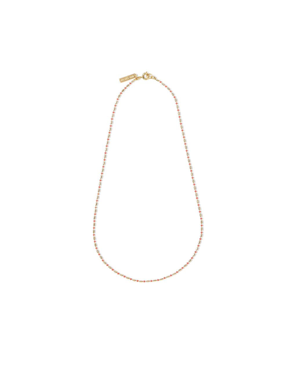 Enamel Bead Chain Necklace