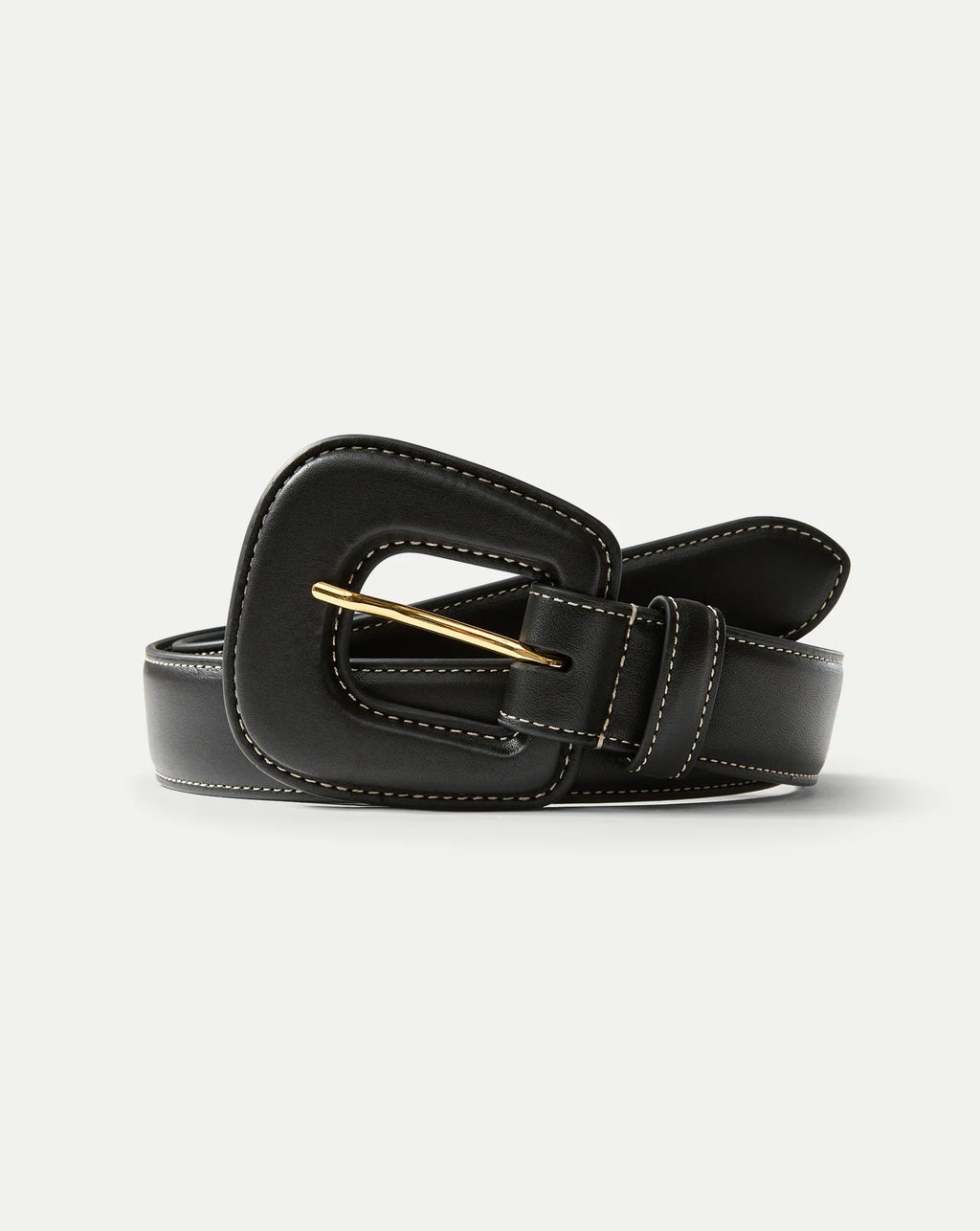 Elsy Leather-Buckle Belt