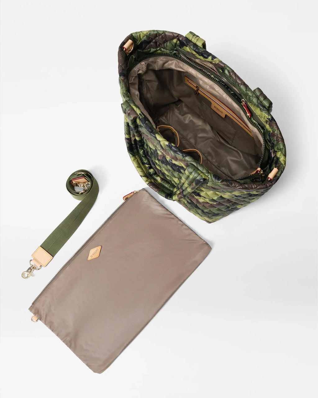 Green Camo Simple Metro Tote