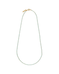Long Enamel Bead Chain Necklace