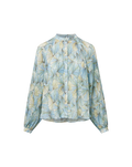 Fennel Pleated Button-Down