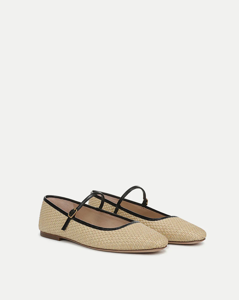 Ellie Raffia Flat