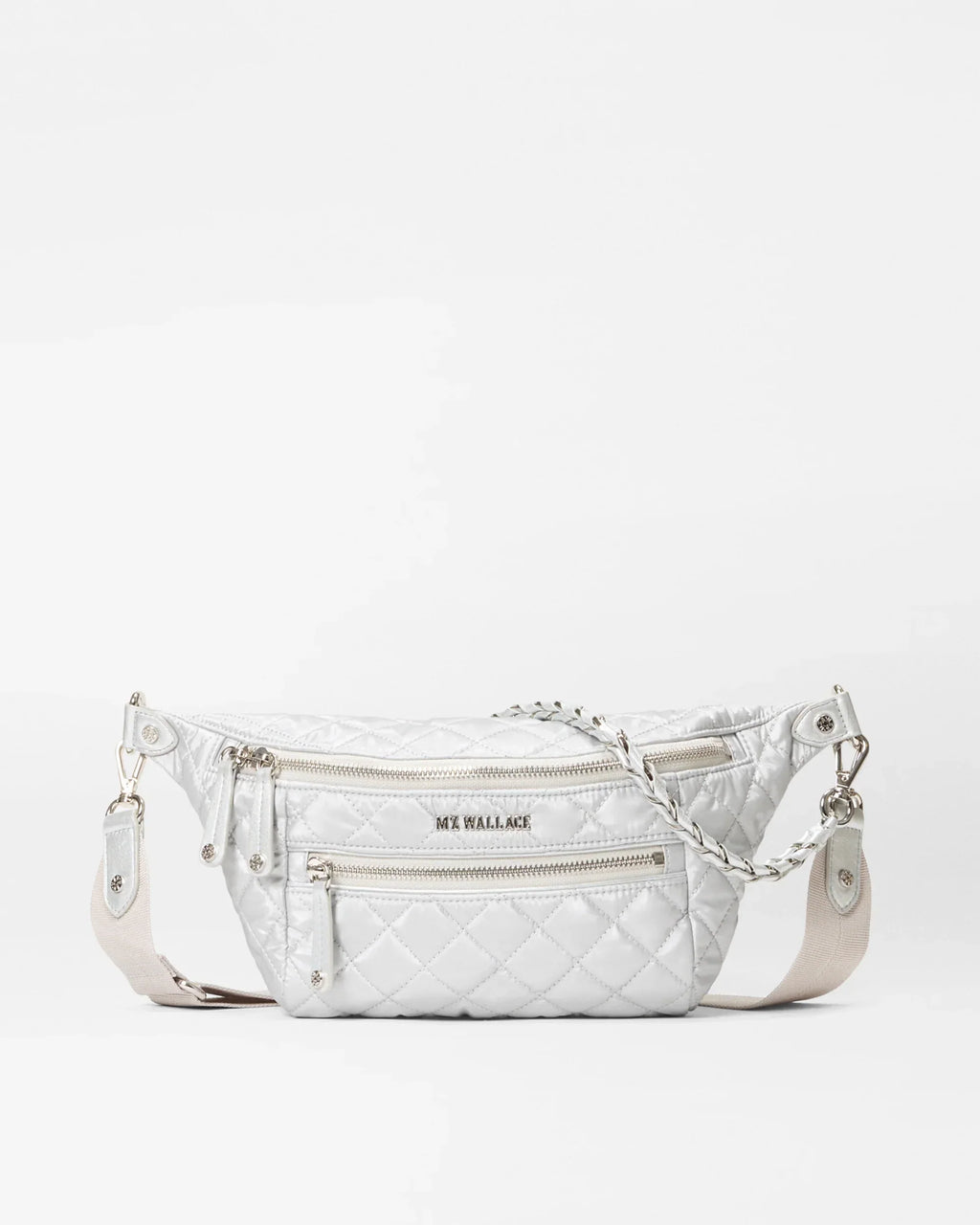 Oyster Metallic Small Crosby Crossbody Sling