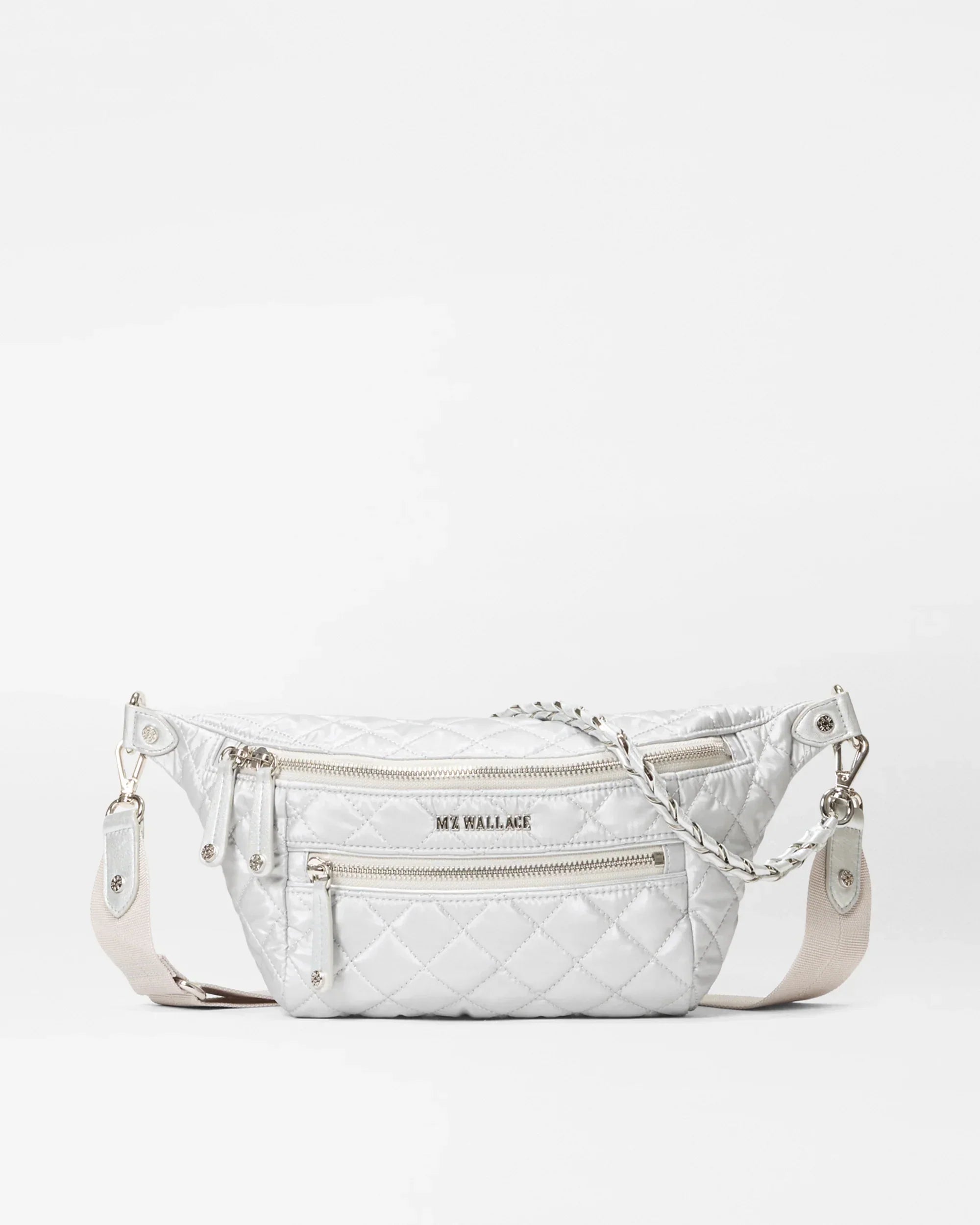 Oyster Metallic Small Crosby Crossbody Sling