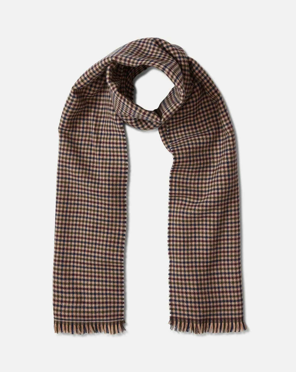 Houndstooth Wool Scarf