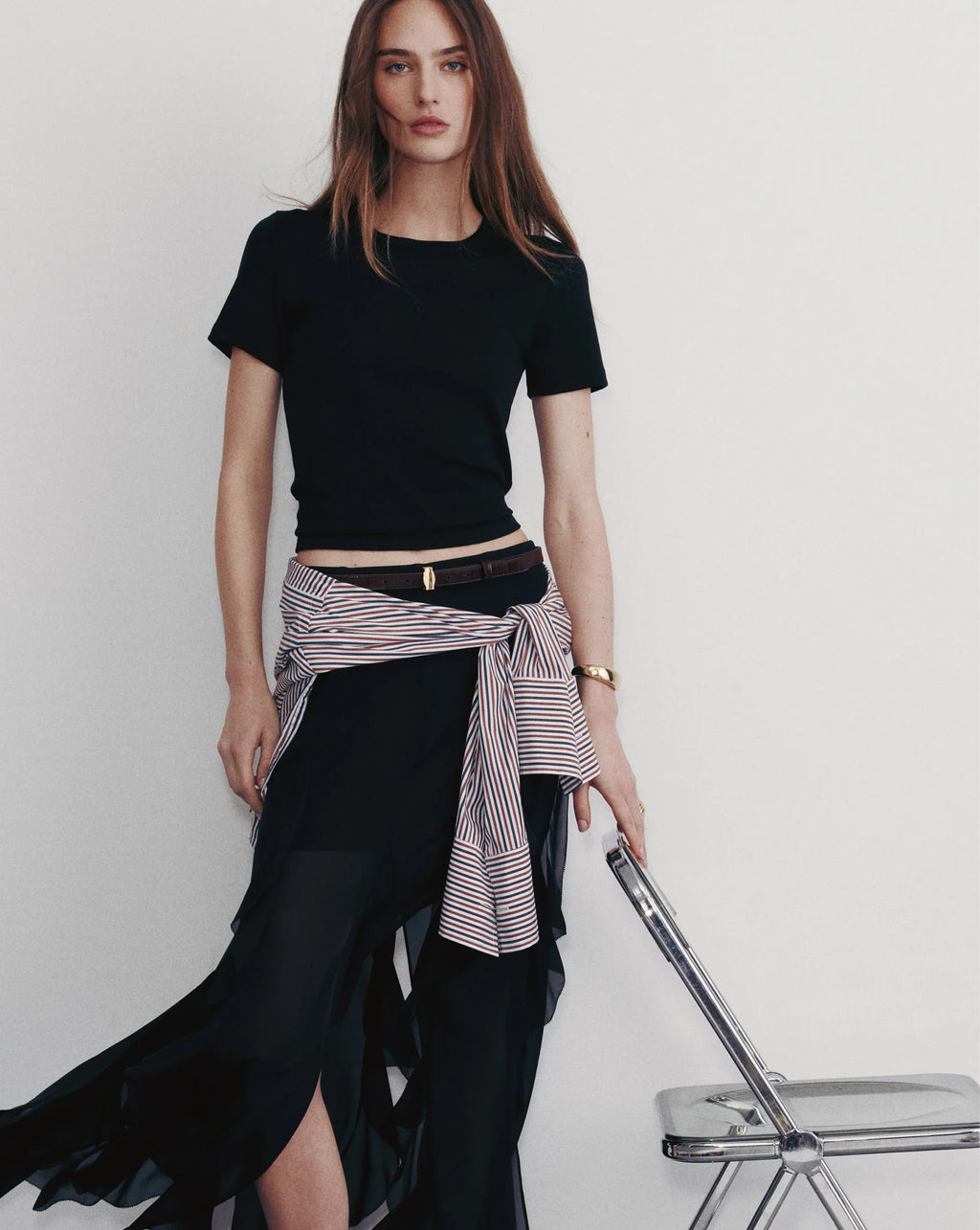 Ava Silk Maxi Skirt