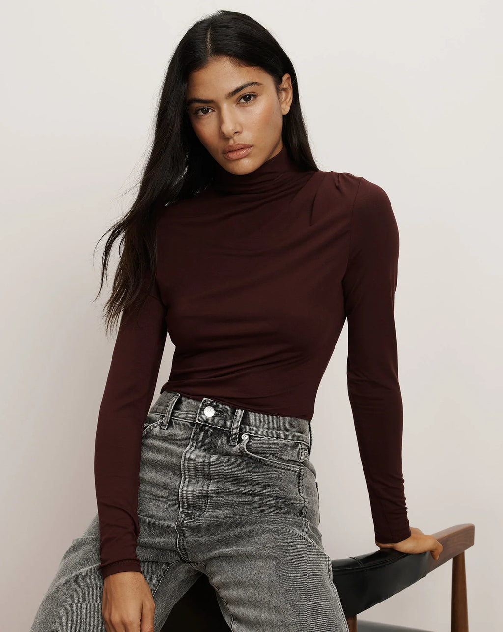 Mylie Mock-Neck Top