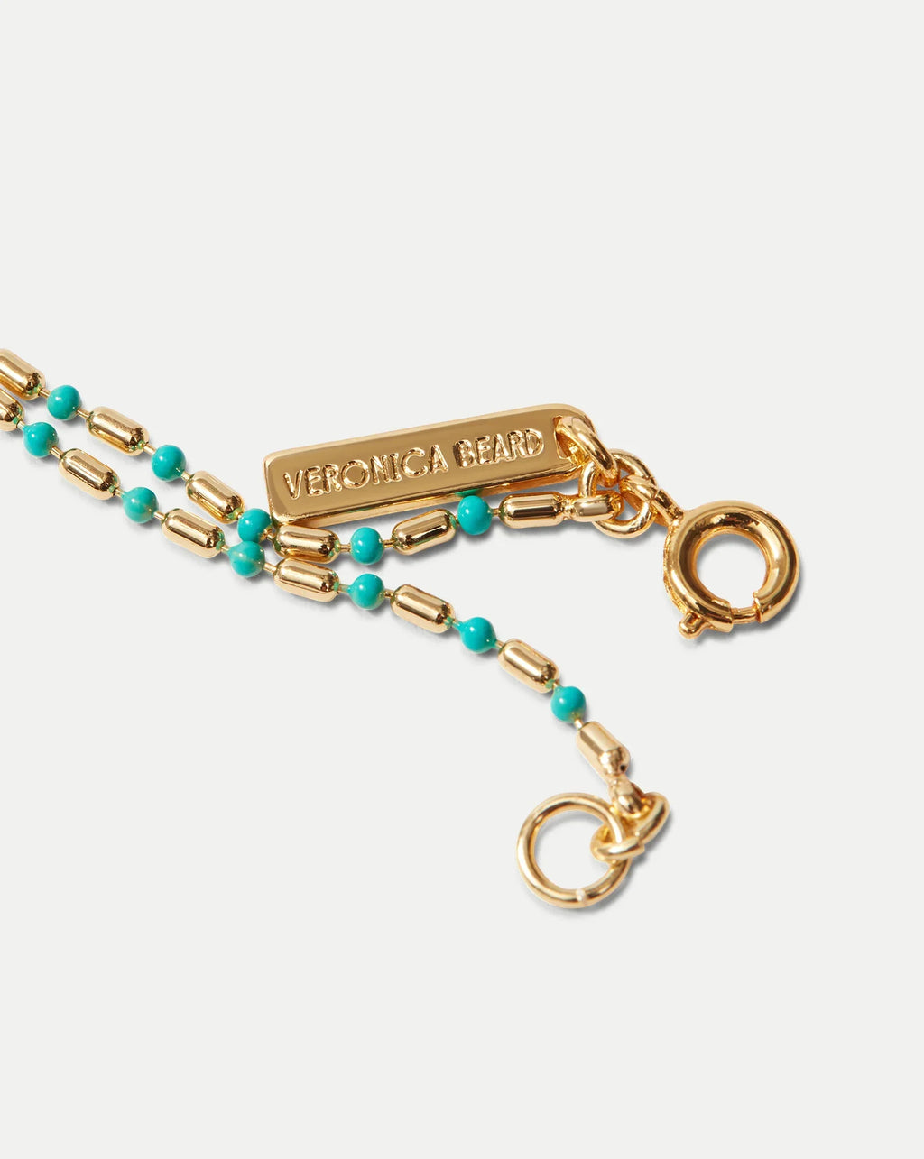 Long Enamel Bead Chain Necklace