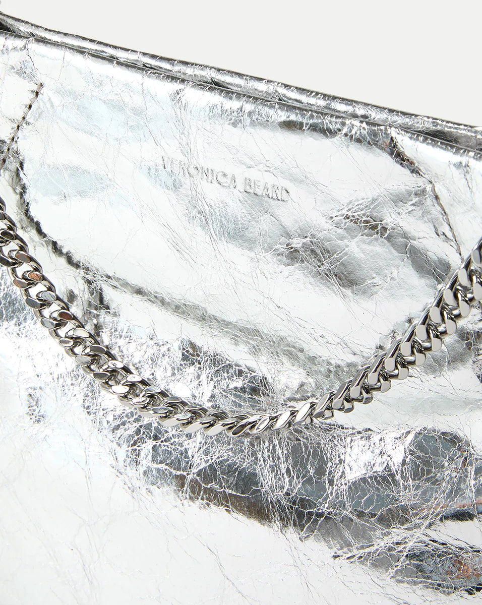 Small Veronica Beard Metallic Slouch Bag