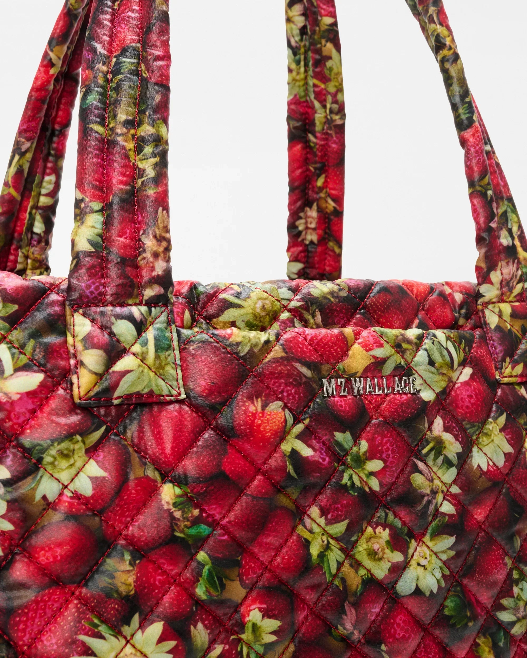 Strawberry Print Medium Metro Tote Deluxe