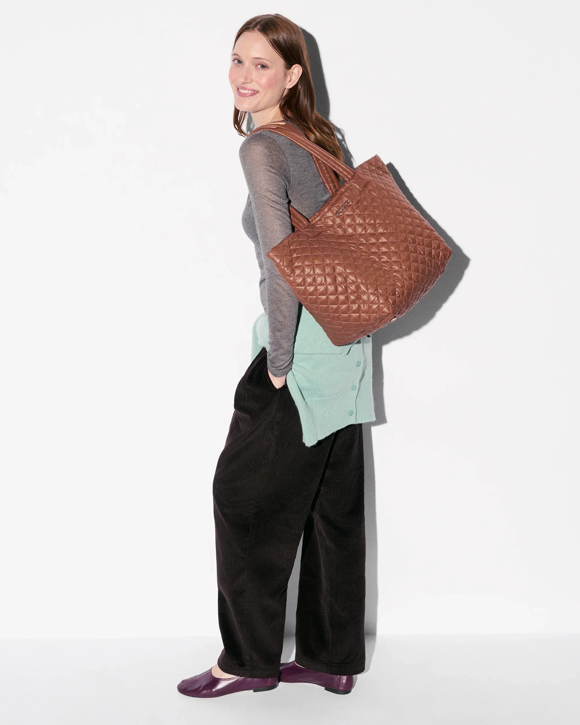 Terracotta Medium Metro Tote Deluxe II