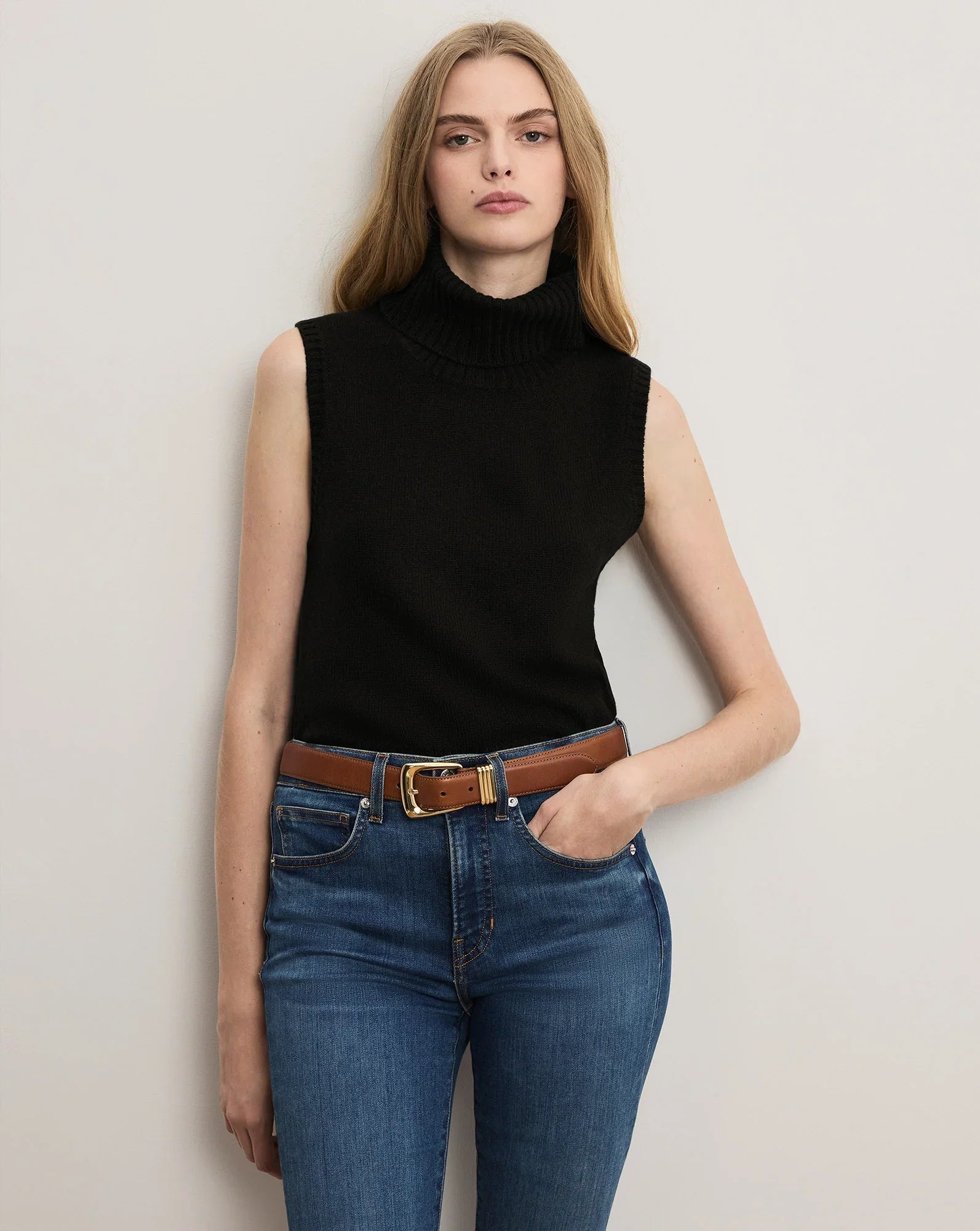 Mazzy Cashmere Sleeveless Sweater